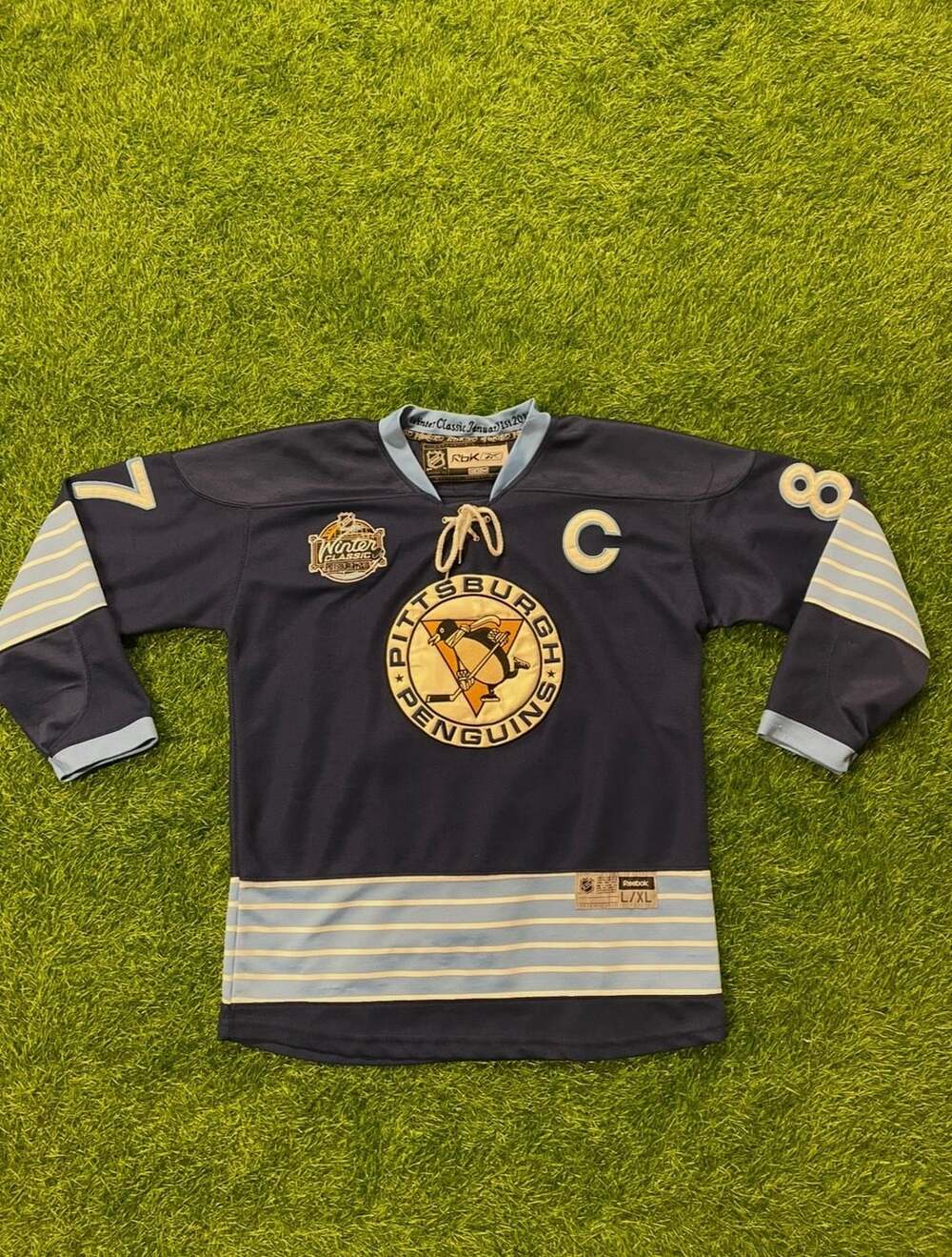 Reebok Pittsburgh Penguins Crosby Winter Classic Jersey YOUTH L/XL